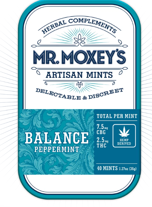 Mr. Moxey's Artisan Mints 3:1 CBG:THC Balance Peppermint 5mg 20pk