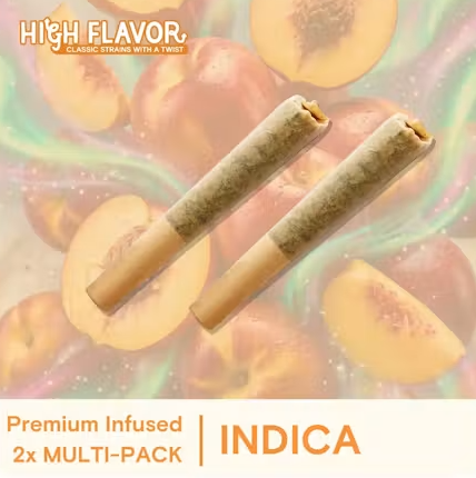 2pk .5g Infused Pre-Rolls | Nectarine Northern Lights | High Flavor