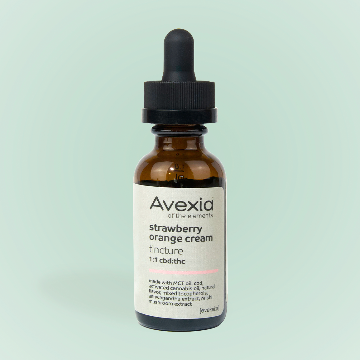 Avexia Strawberry Orange Cream 1:1 CBD:THC [30ml] 1g Tincture
