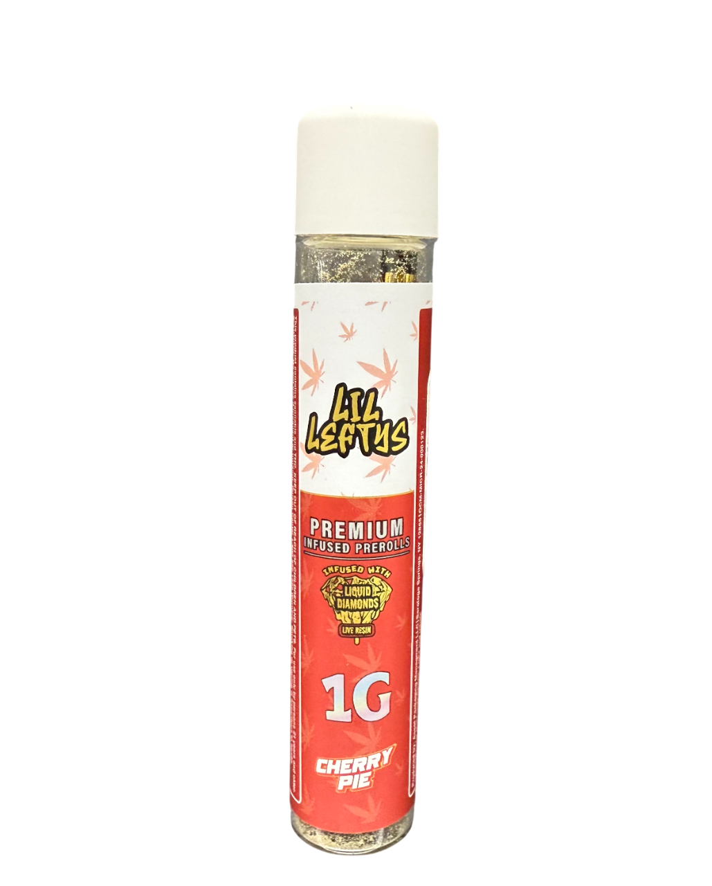 Left Coast Lil Leftys 1g Infused Preroll Cherry Pie Indica 44.3