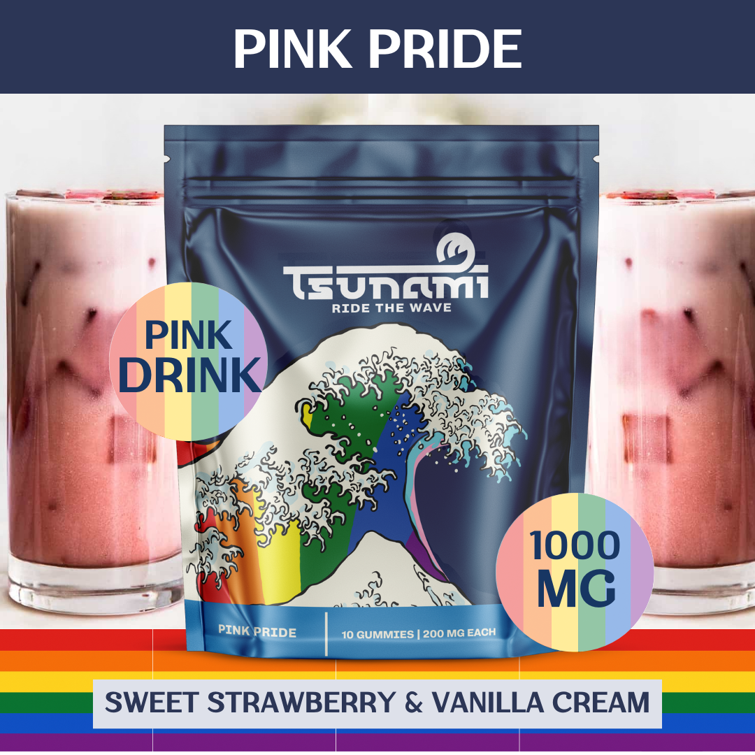 Tsunami Gummies | Pink Pride | 1000mg | 10pk