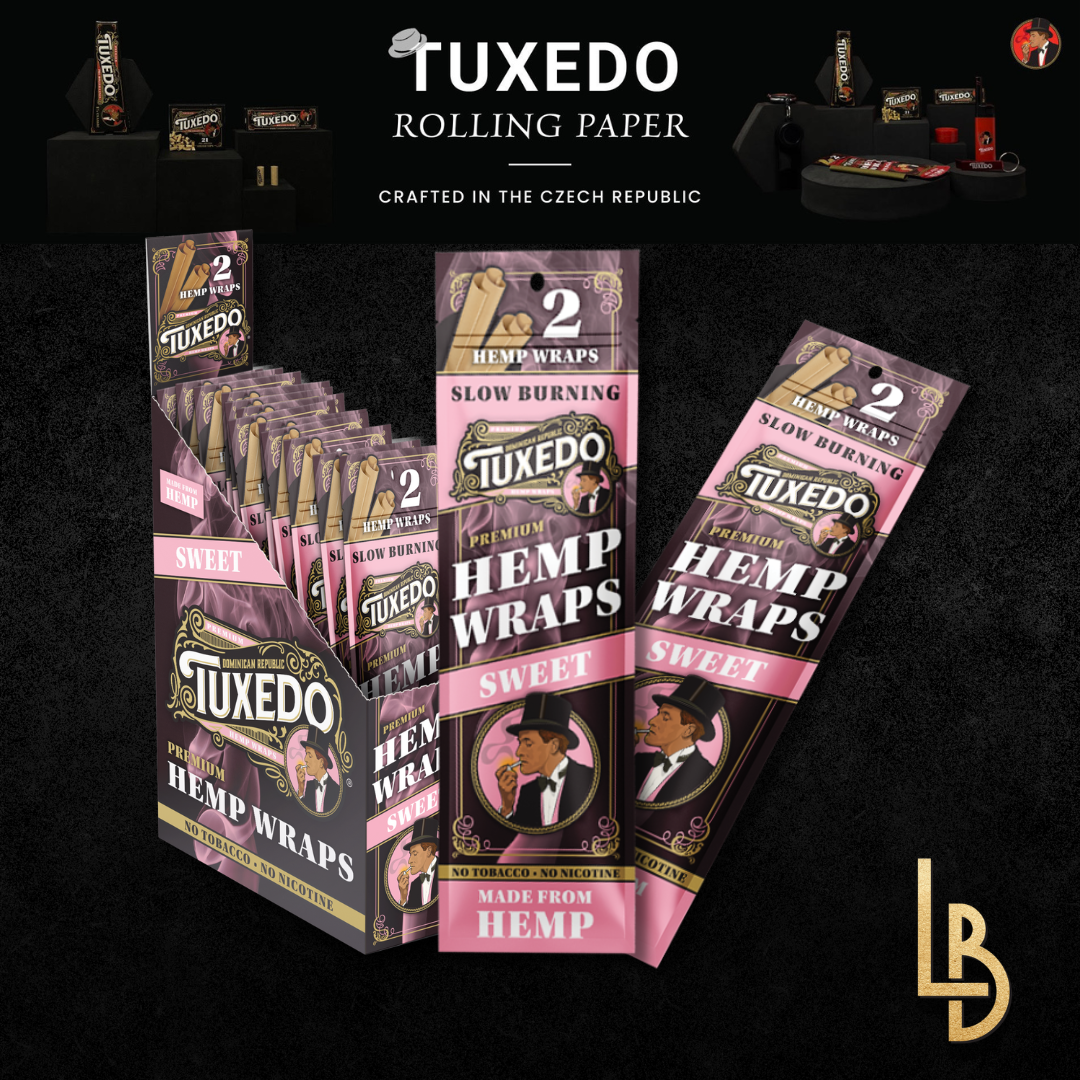 Tuxedo | Sweet | Premium Hemp Wraps | 2pk