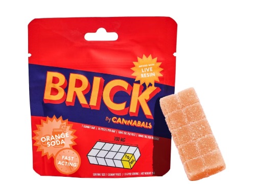 Cannabals - Orange Soda Fast Acting Brick Live Resin Gummies 10pk - 100mg