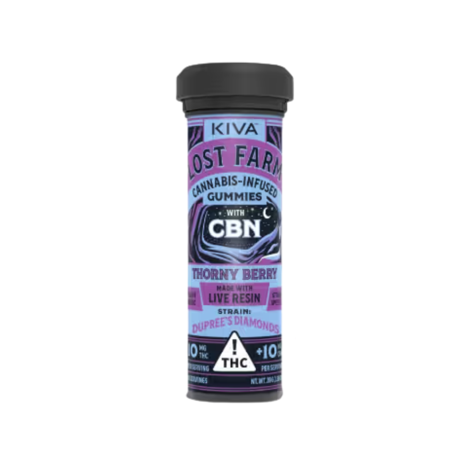 Kiva Lost Farm Thornyberry 100mg Gummy THC/CBN