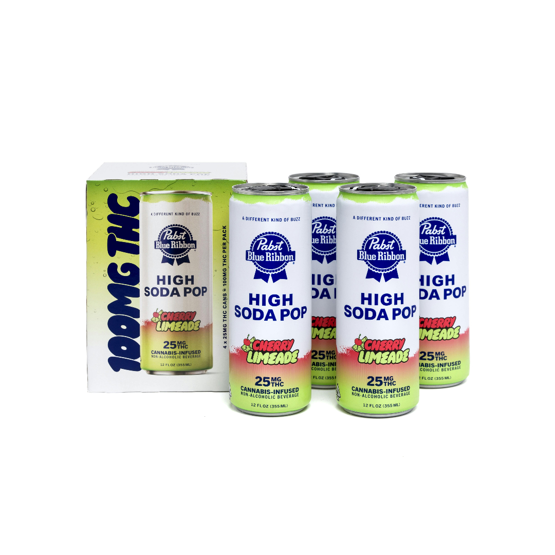PBR BEVERAGES - HIGH SODA POP CHERRY LIMEADE 25 MG (4CT)