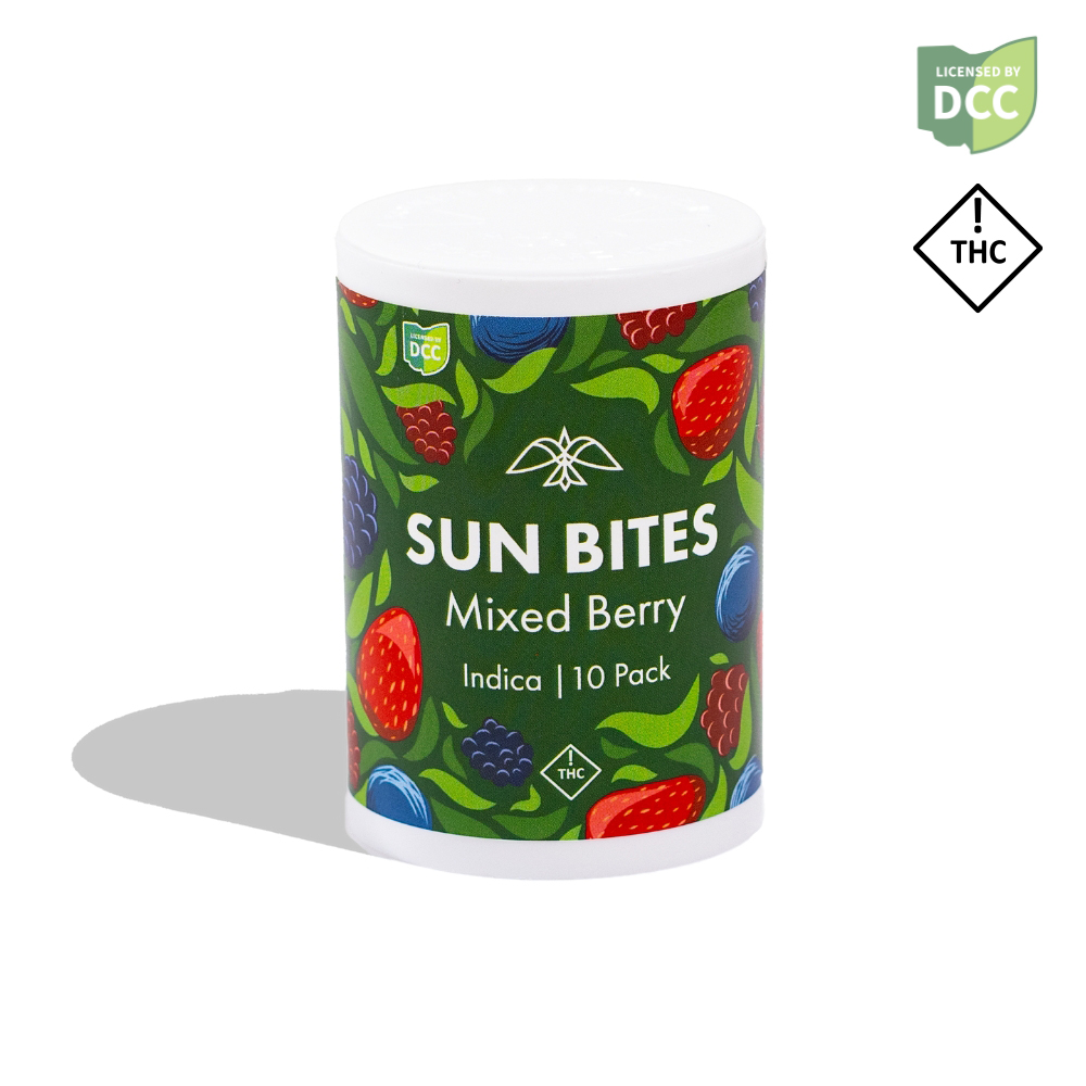 Firelands Scientific - Sun Bites Mixed Berry Indica (100mg) | Gummy 8953