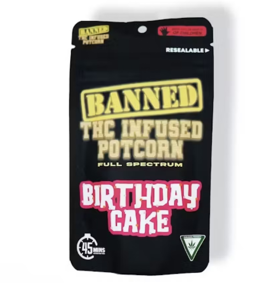 Banned: Birthday Cake Potcorn 200mg
