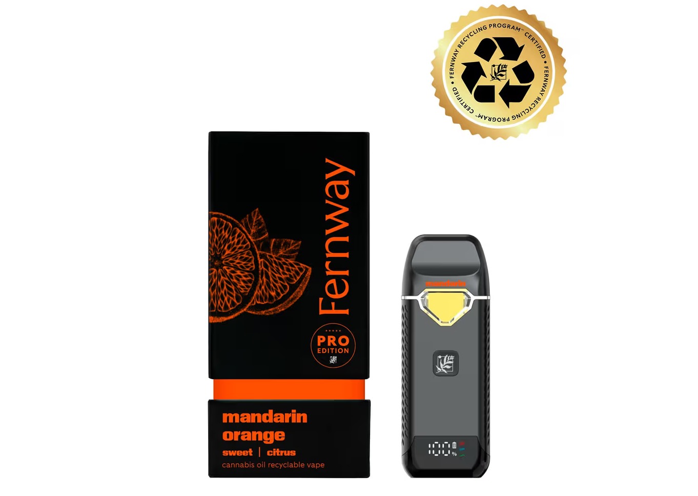 Fernway Mandarin Orange Traveler Pro Vape