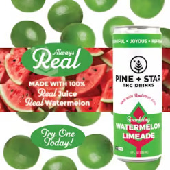 Watermelon Limeade Pine Star- Novel Beverage