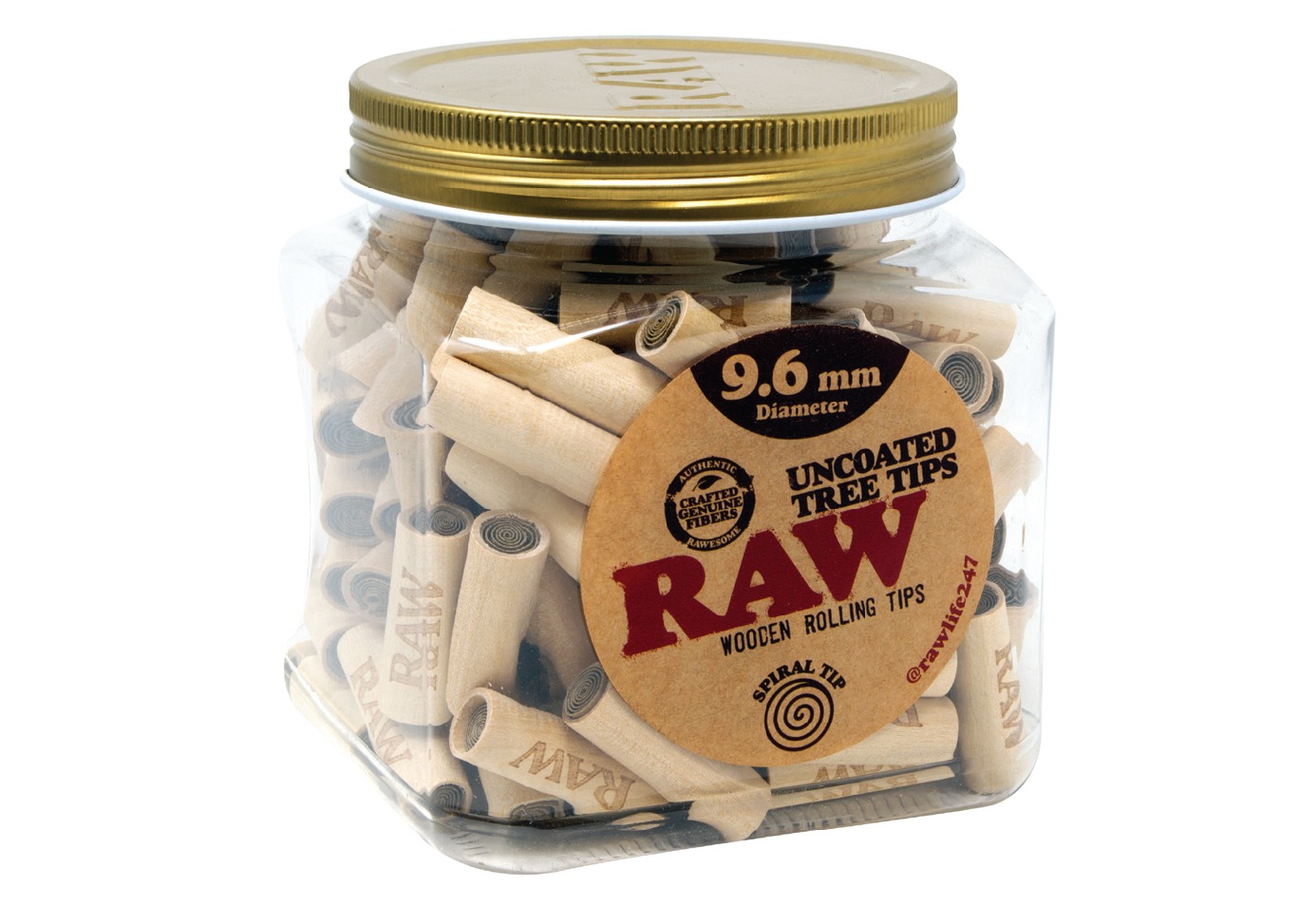 Raw | Uncoated Tree Tips | 9.6mm | 130pk