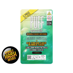 469 PUFF 5pk Preroll - Bubble Hash Gush Mintz x Ice Cream Cake