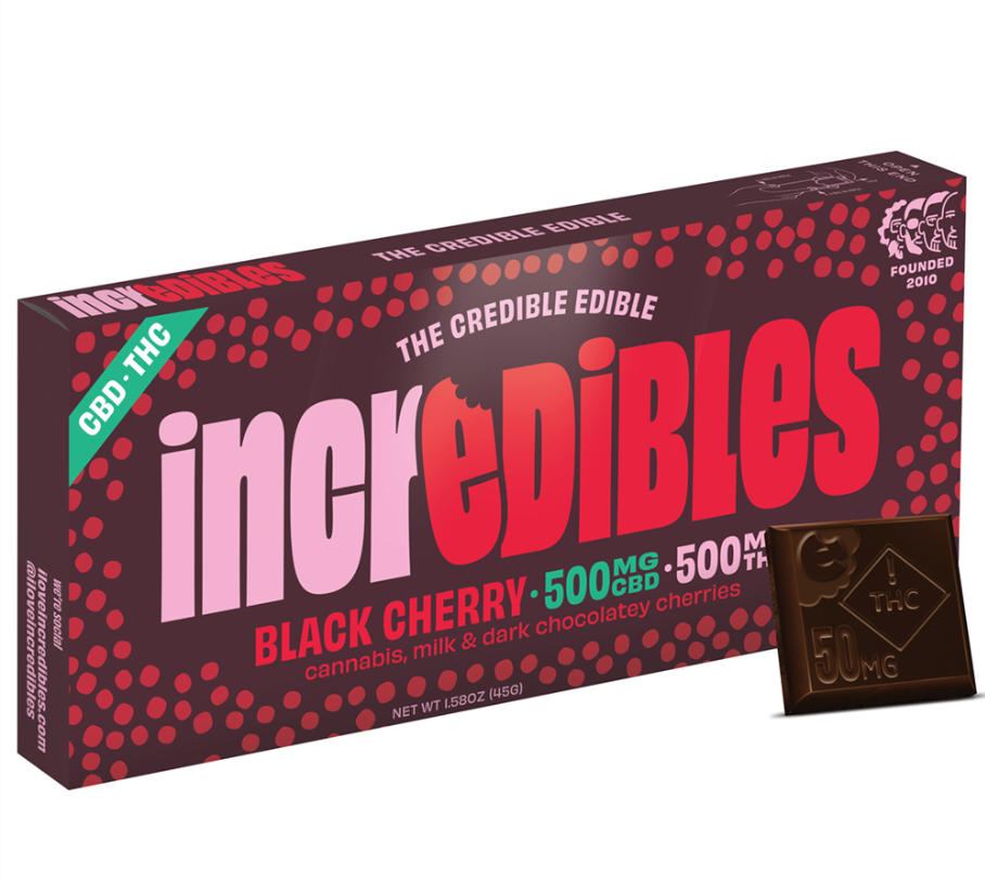High Dose Black Cherry 1:1 CBD Chocolate Bar (500mg)