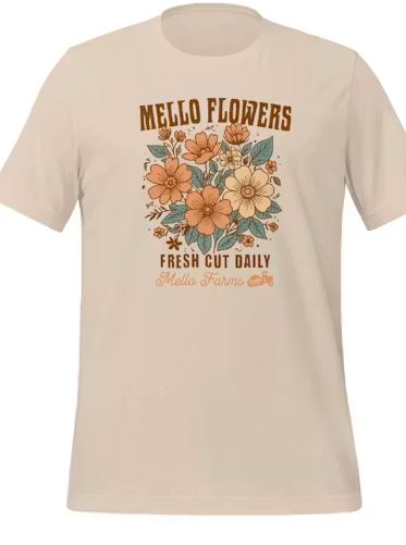 mello T-Shirt | Fresh Cut Flowers product photo