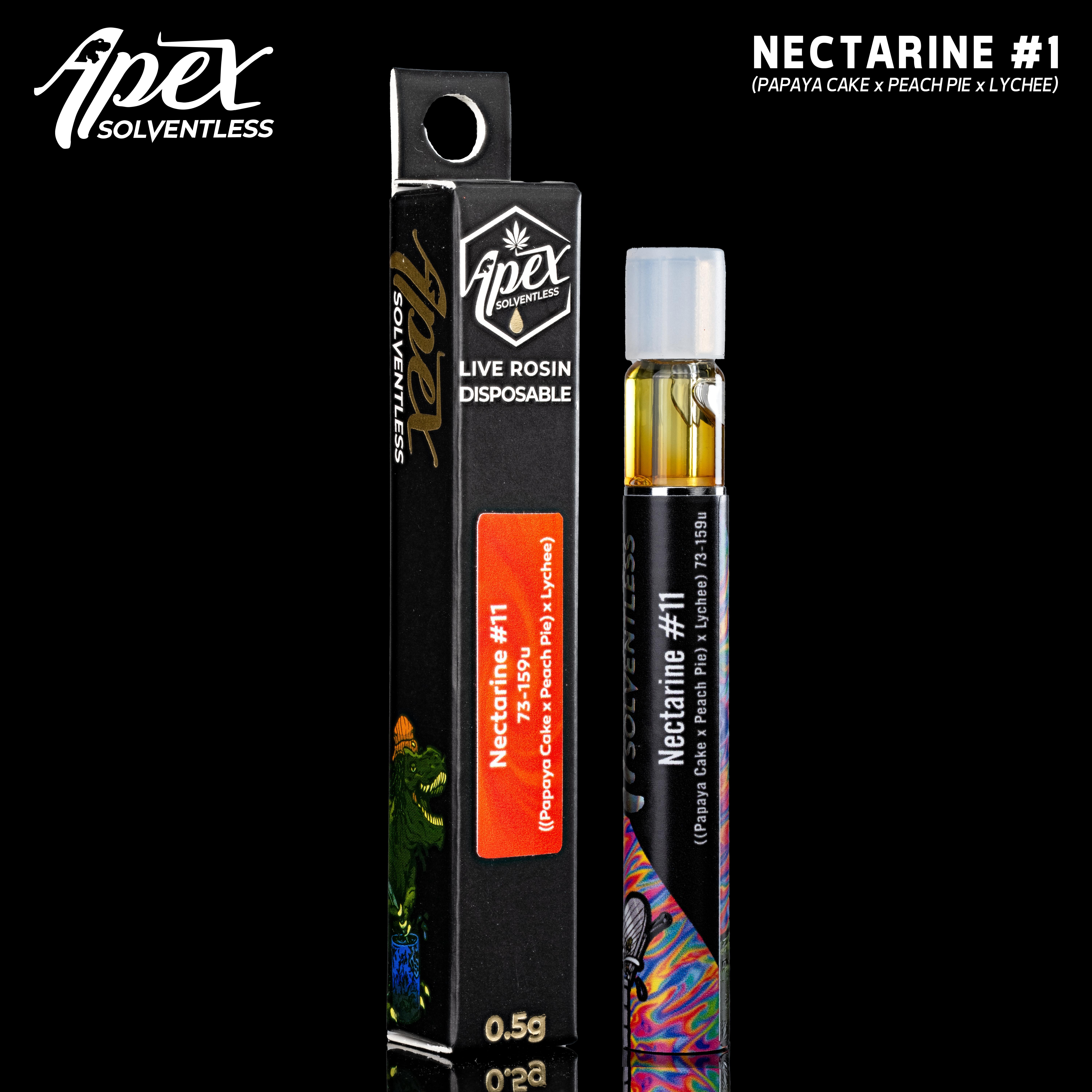 APEX SOLVENTLESS | NECTARINE #11 LIVE ROSIN DISPOSABLE VAPE