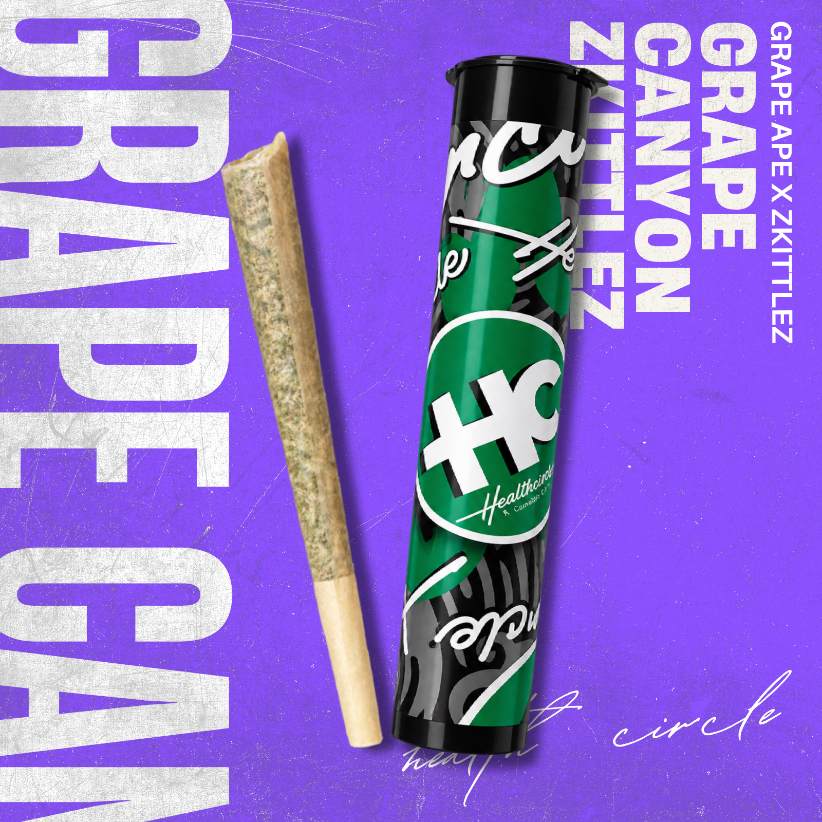 1g Pre-Roll | Grape Canyon Zkittlez | Health Circle