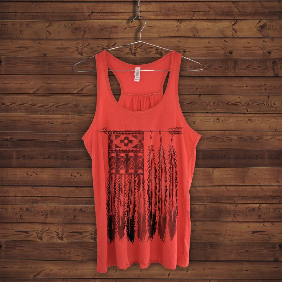 The NTVs Tank - Native America Flowy Racerback - X-Small