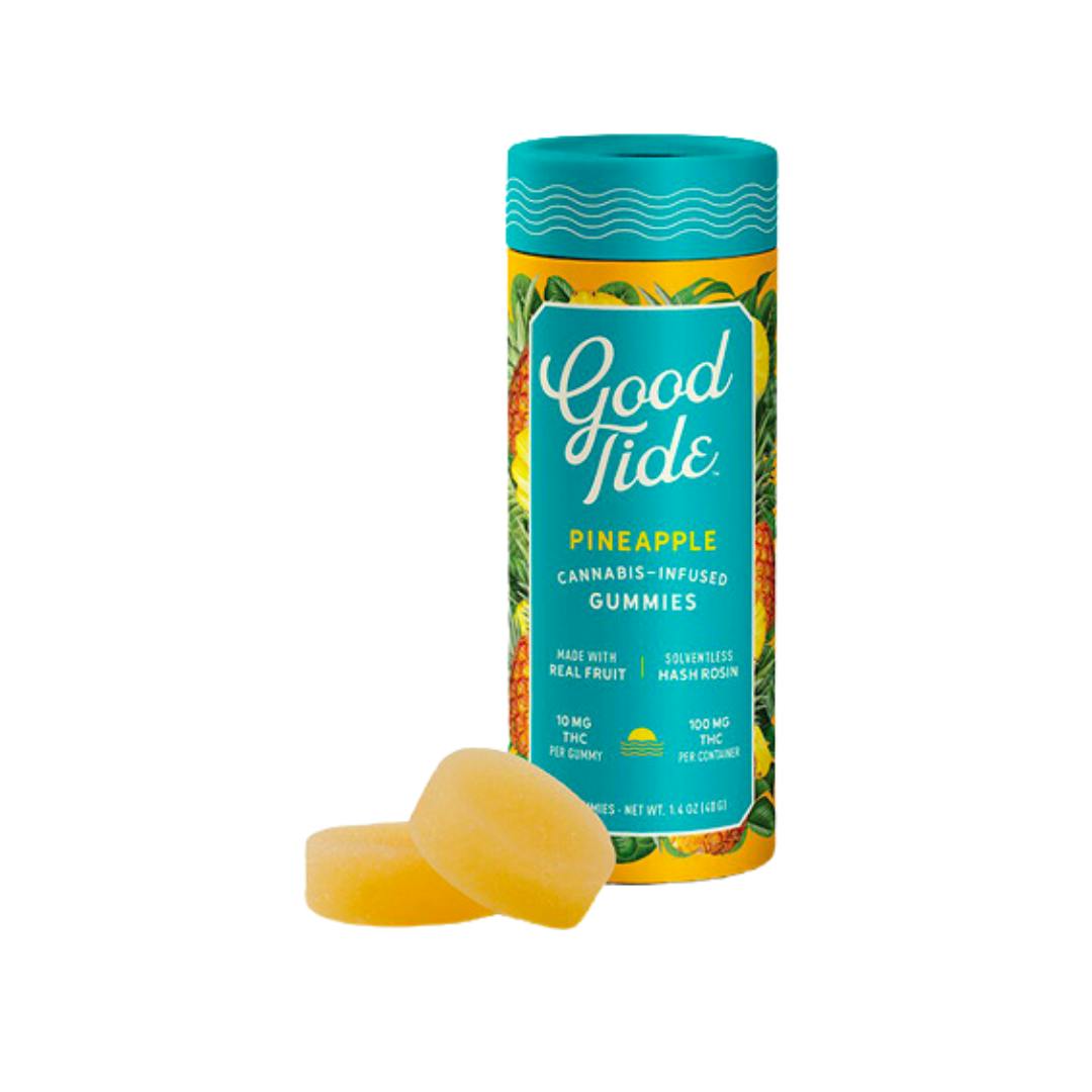 GOOD TIDE - EDIBLES ROSIN GUMMY - 100MG - SATIVA - PINEAPPLE