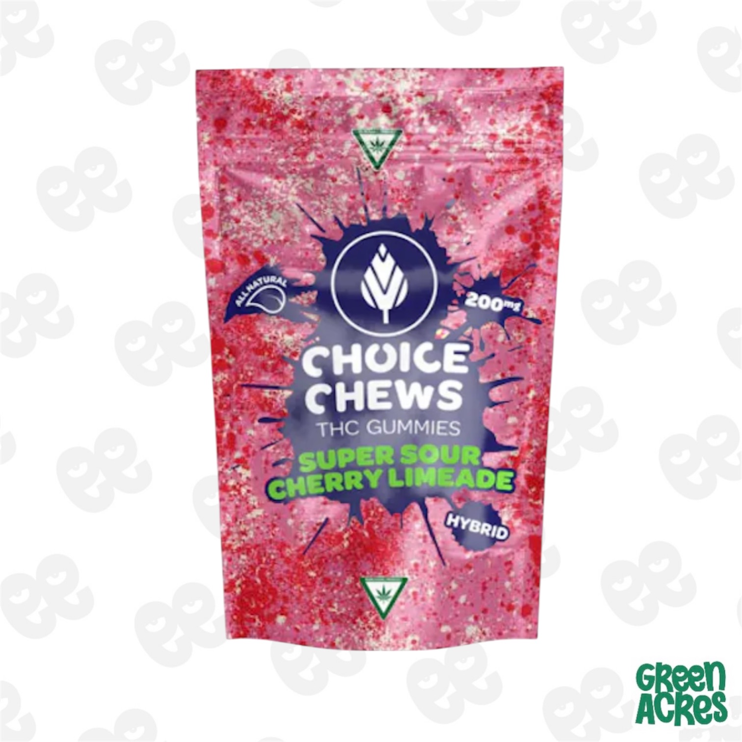 Super Sour Cherry Limeade 200MG Gummies (H)