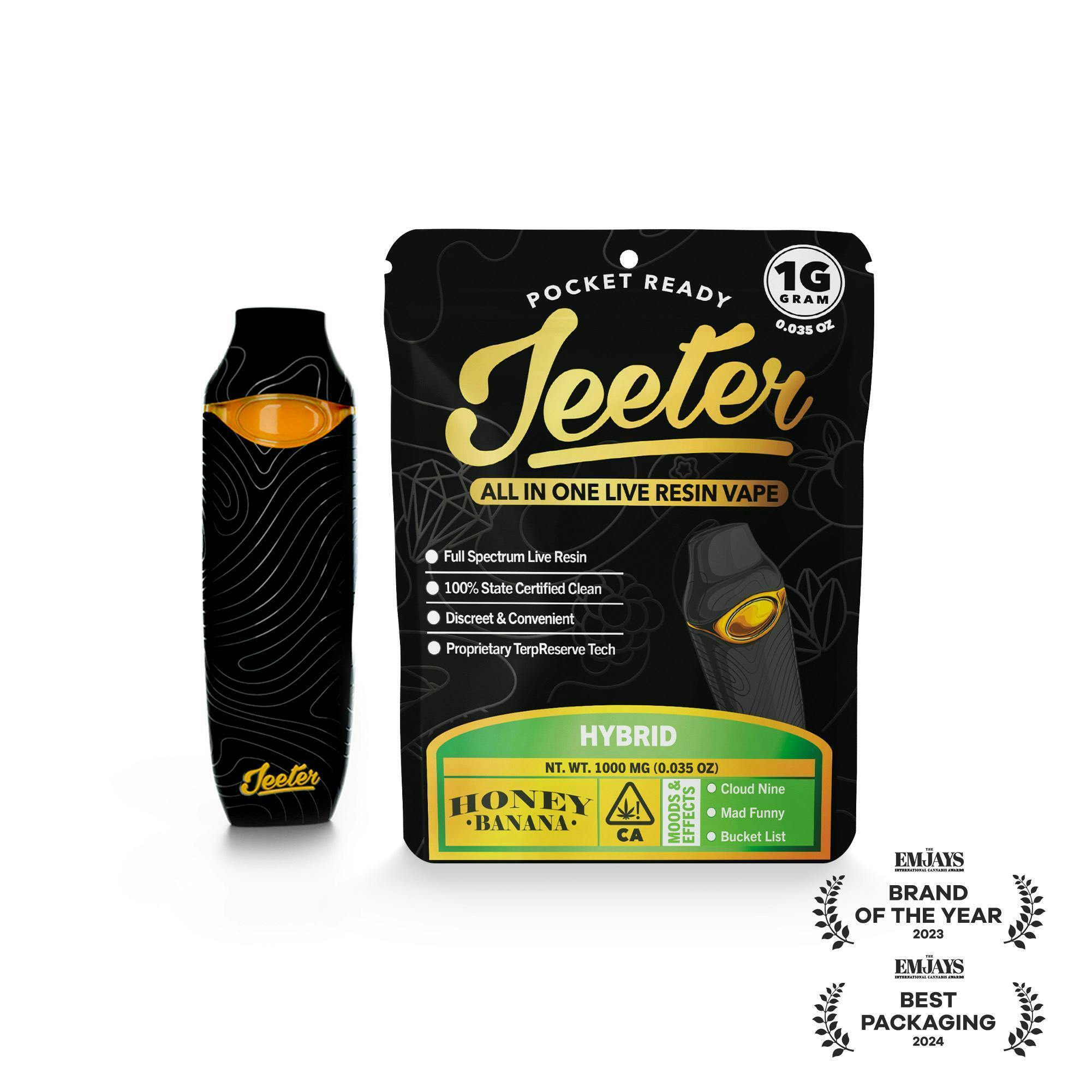 Jeeter | Honey Banana | 1g Live Resin Disposable