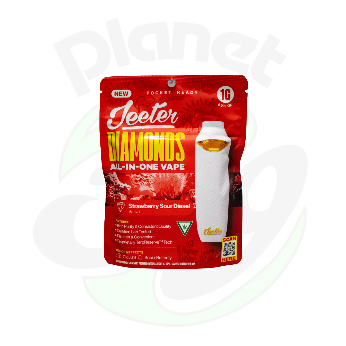 Strawberry Sour Diesel | 1g Liquid Diamond Disposable