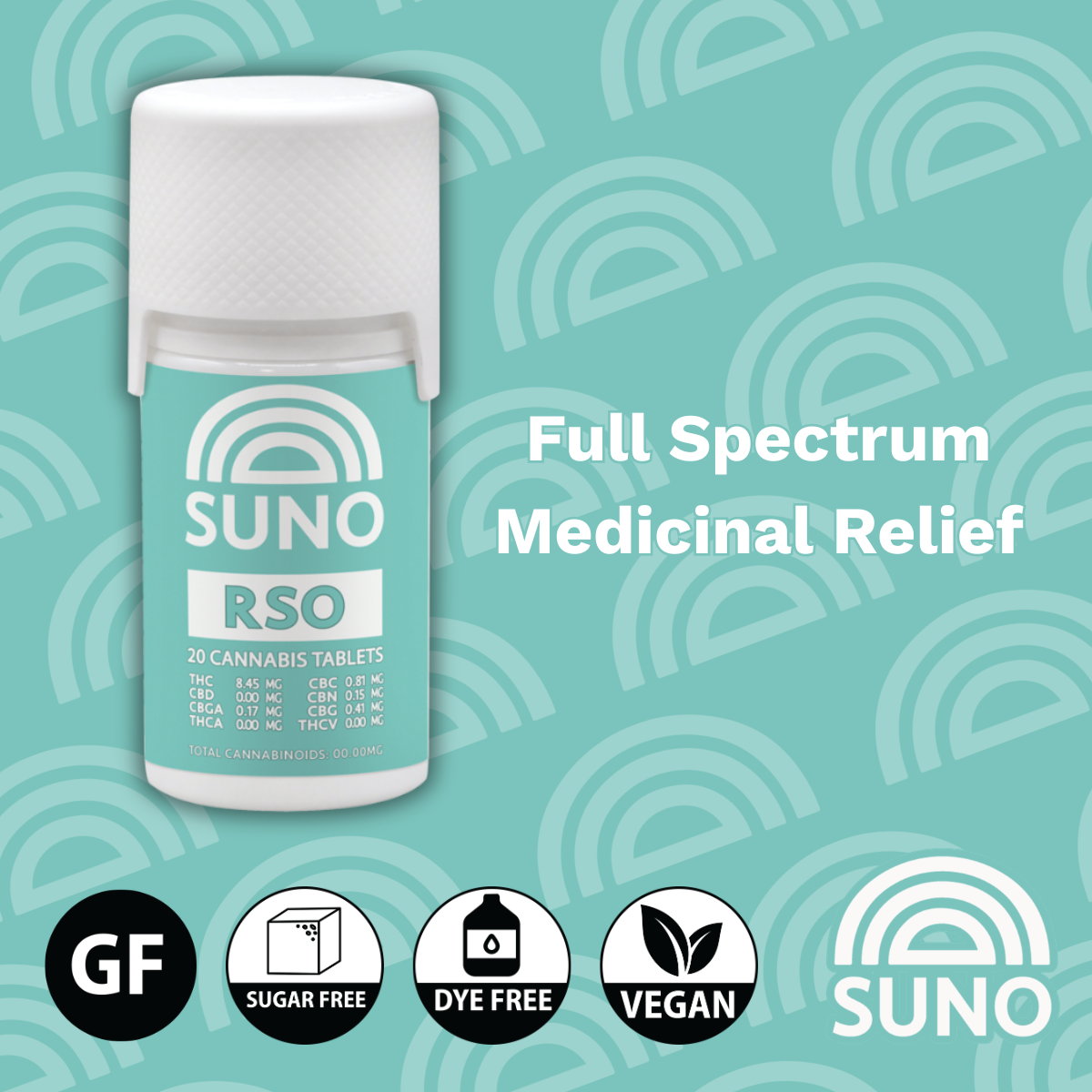 SUNO RSO Tablets (20 count)