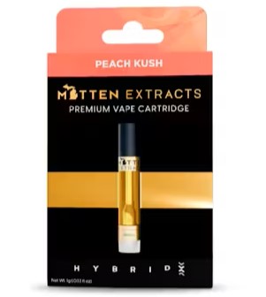 Mitten Extracts: Peach Kush (H) 1G Cart
