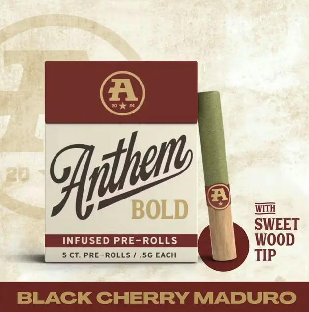 Black Cherry Maduro | Infused Wood Tip Pre-Rolls | 5pk | 2.5g