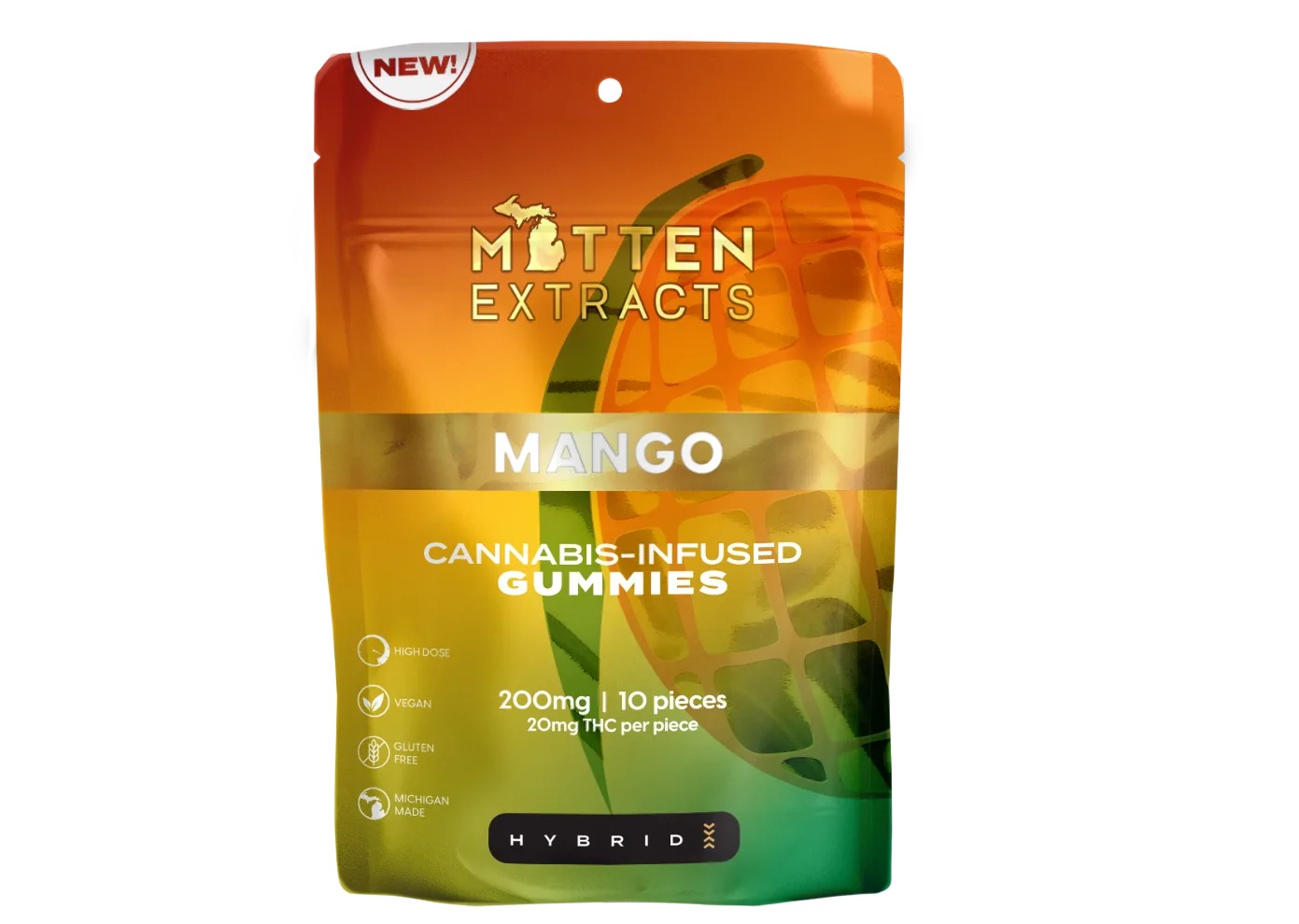 Mitten Extracts Fruit Chews - Mango 200MG