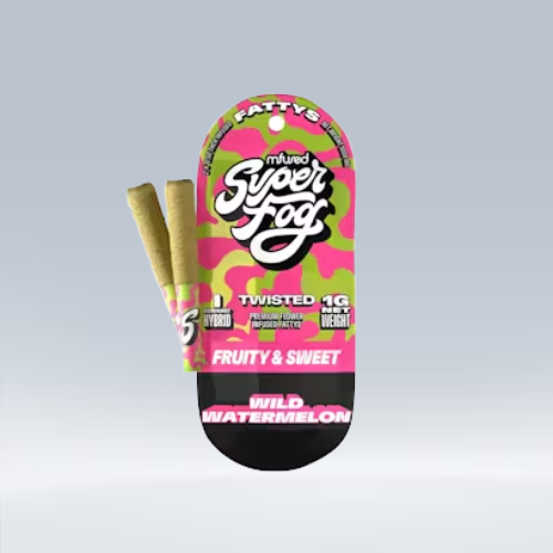 MFUSED TWISTED Fatty's Infused Joint 1g: Wild Watermelon 2pk