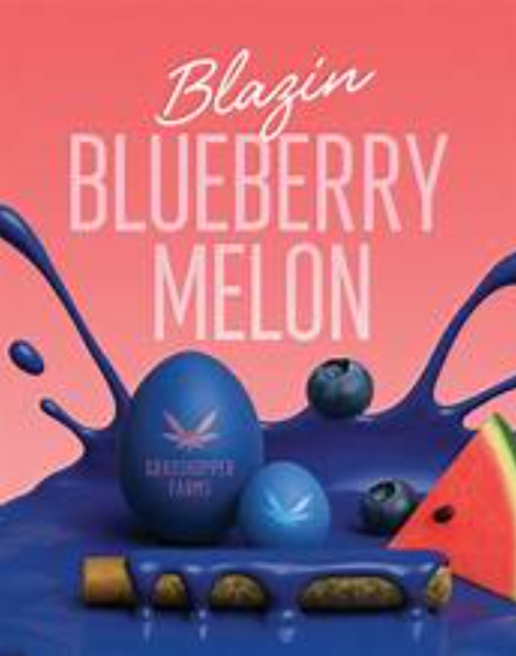 Blazin Blueberry Melon | Infused Preroll | 1g | Indica