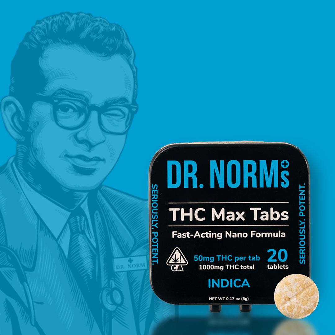 DR. NORM'S: THC Indica MAX Tablets - 1g