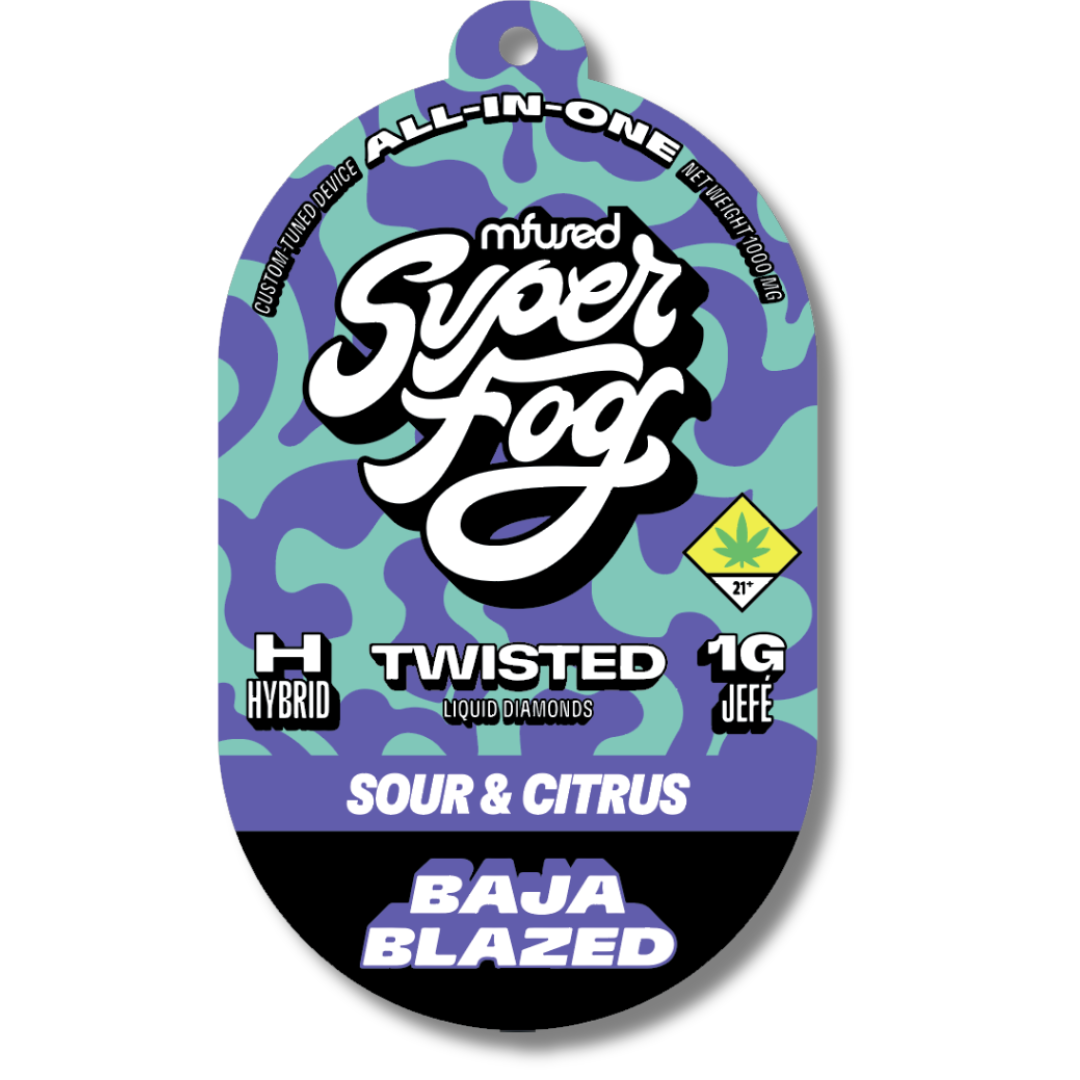 Baja Blazed 1g FLV Melted Diamonds Disposable (Super Fog Twisted)
