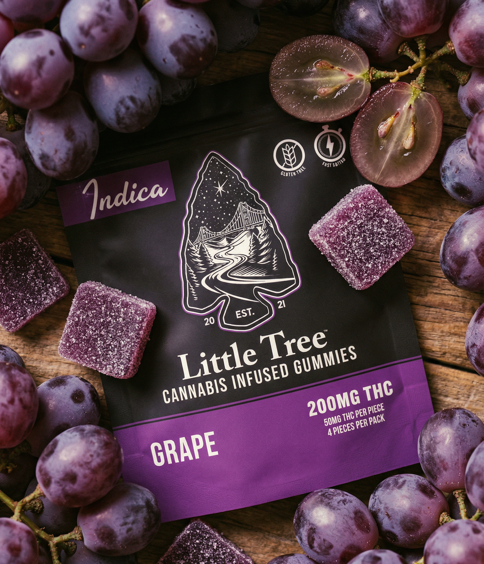Grape Gummies 4x50mg