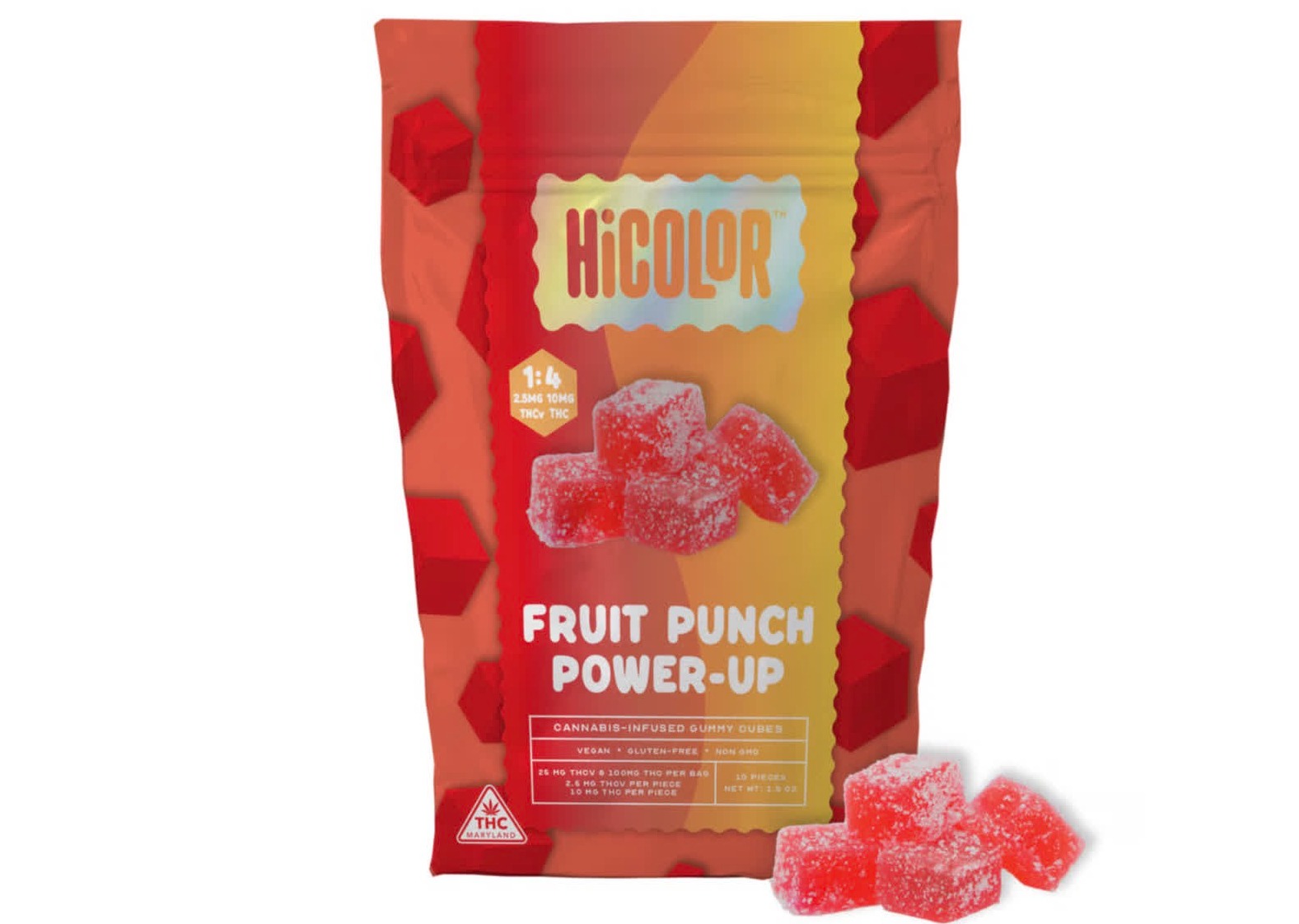Fruit Punch Power Up (THCV:THC) 1:4 100mg