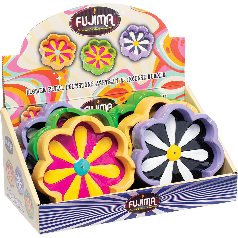 Flower Petal Polystone Ashtray Incense