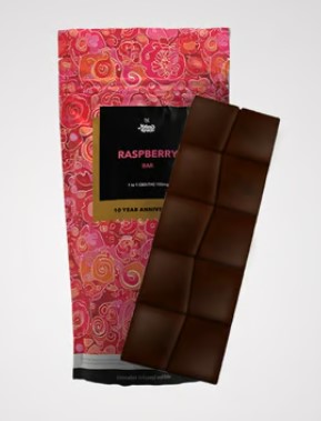 Raspberry 1:1 Dark Chocolate Crunch Bar | 100mg