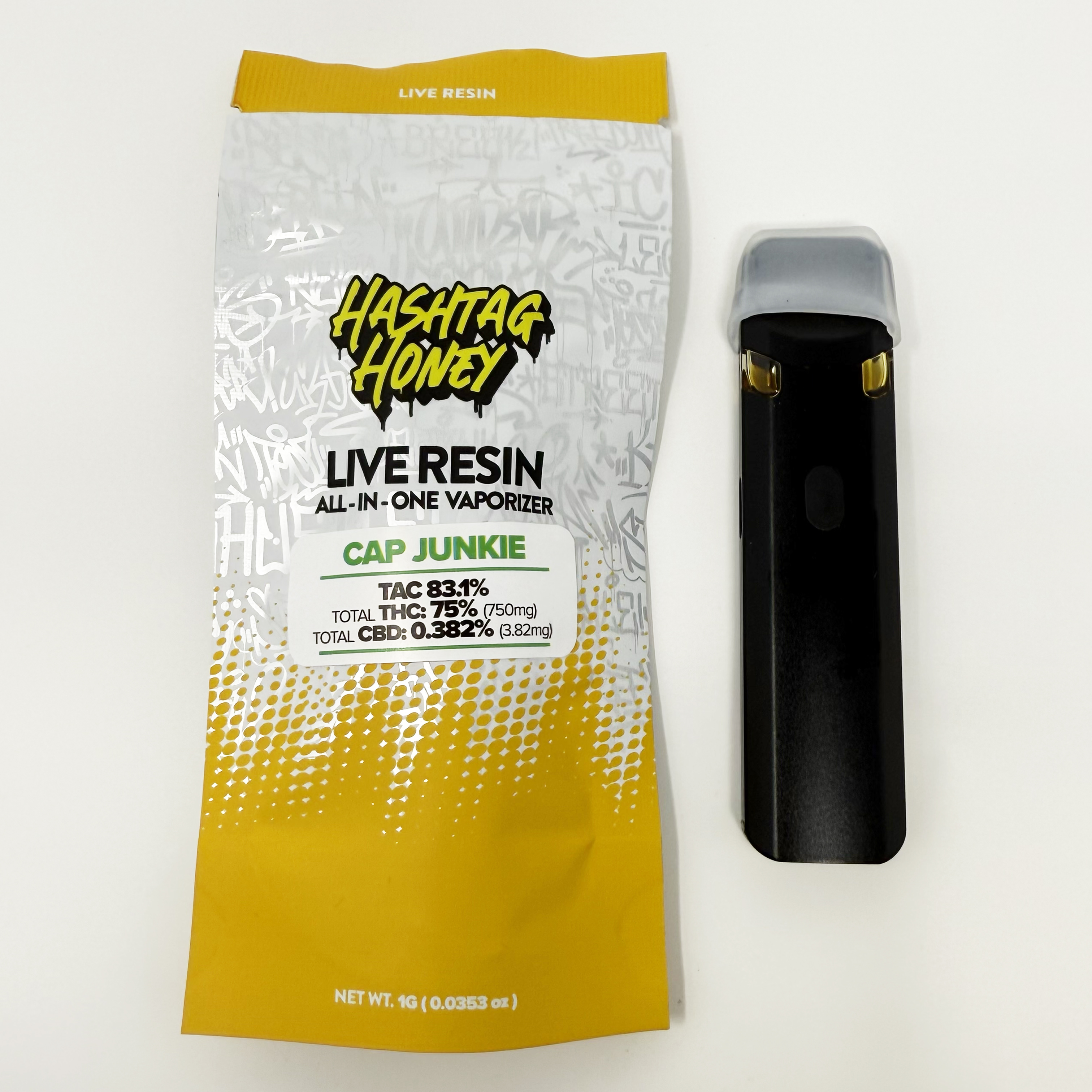 Hashtag Honey - Cap Junkie Live Resin Disposable Vape - 1g