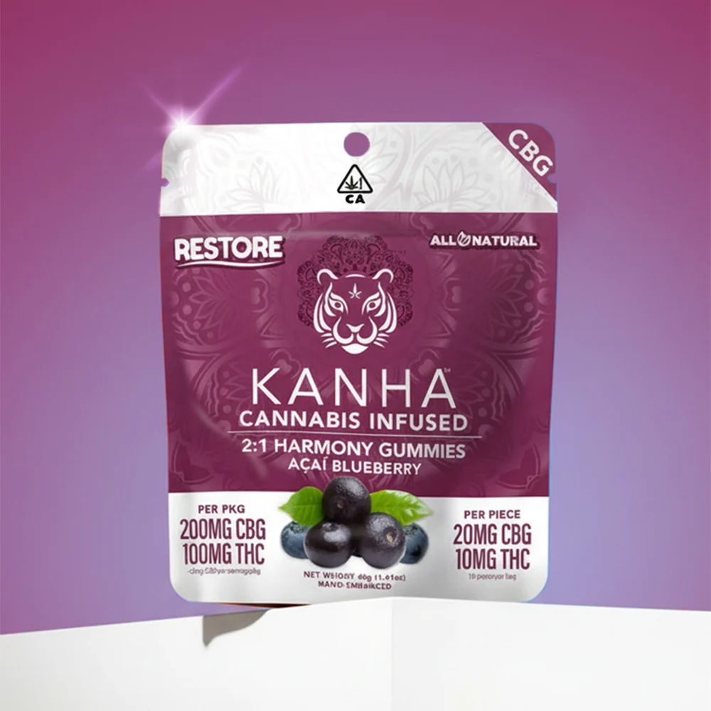 Harmony | Acai Blueberry | 2:1 CBG:THC | Gummies | 10pk | 100mg product photo