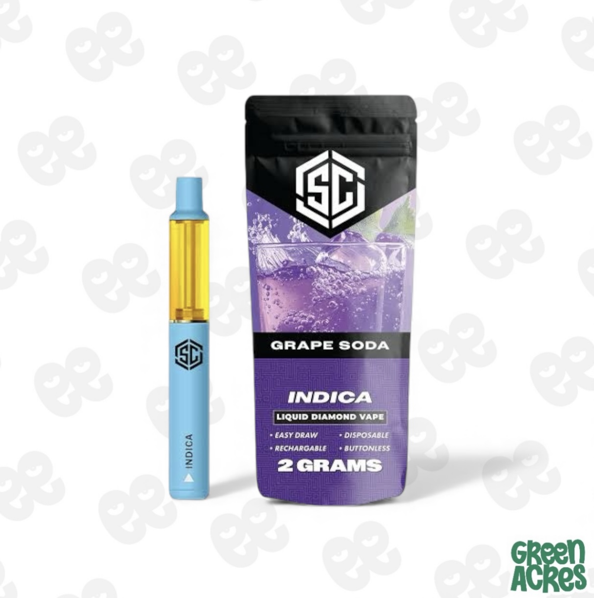 Society C: Grape Soda 2G Liquid Diamond Vape Disposable