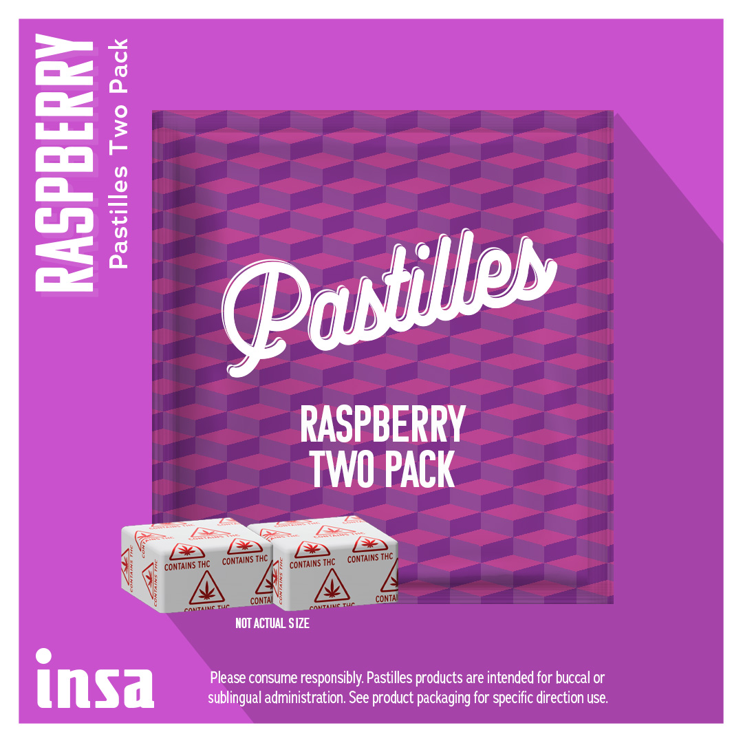 Raspberry Diamond Infused Pastilles 2ct/20mg