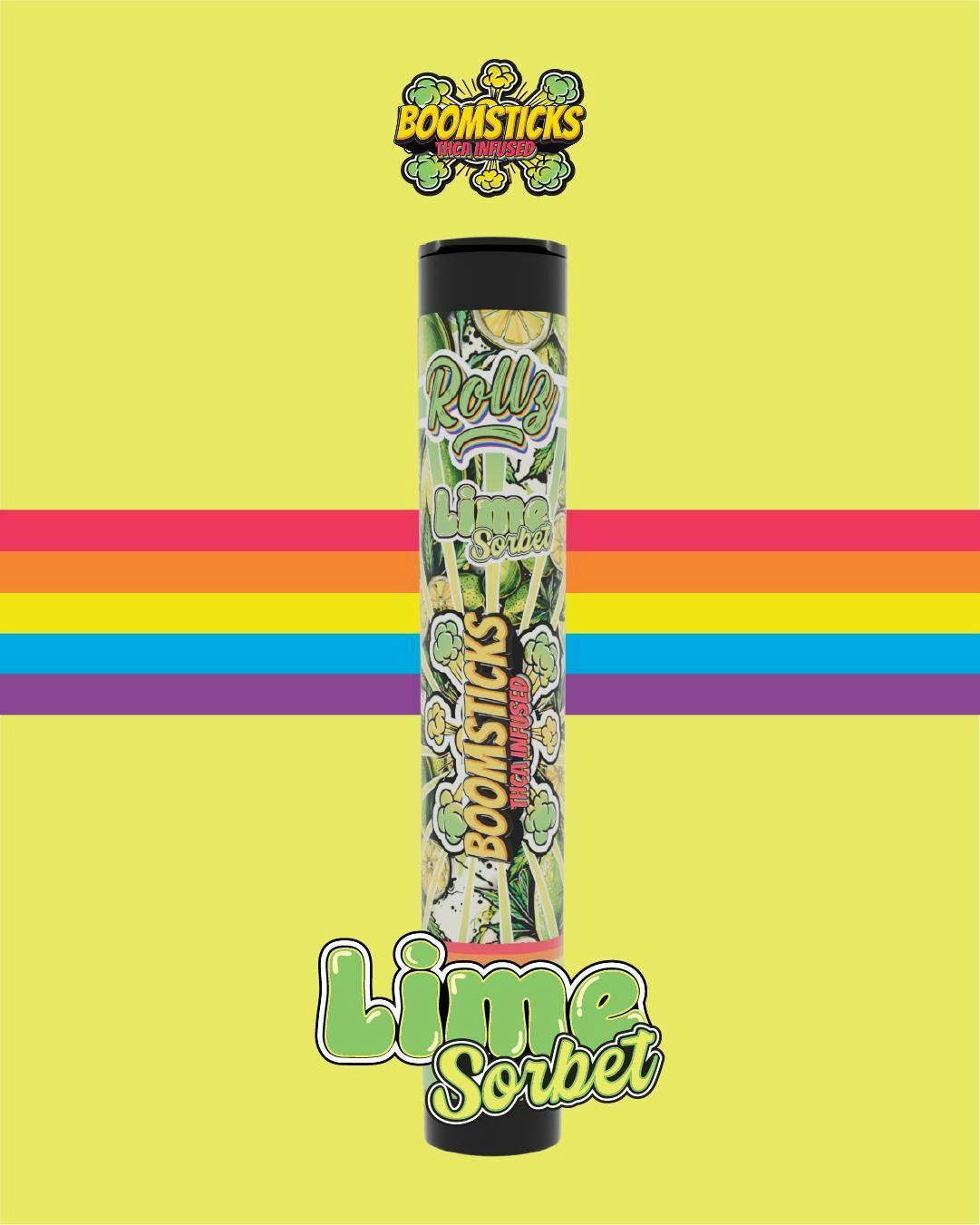 ROLLZ BOOMSTICK | Infused Preroll | THCA | Lime Sorbet | 1g