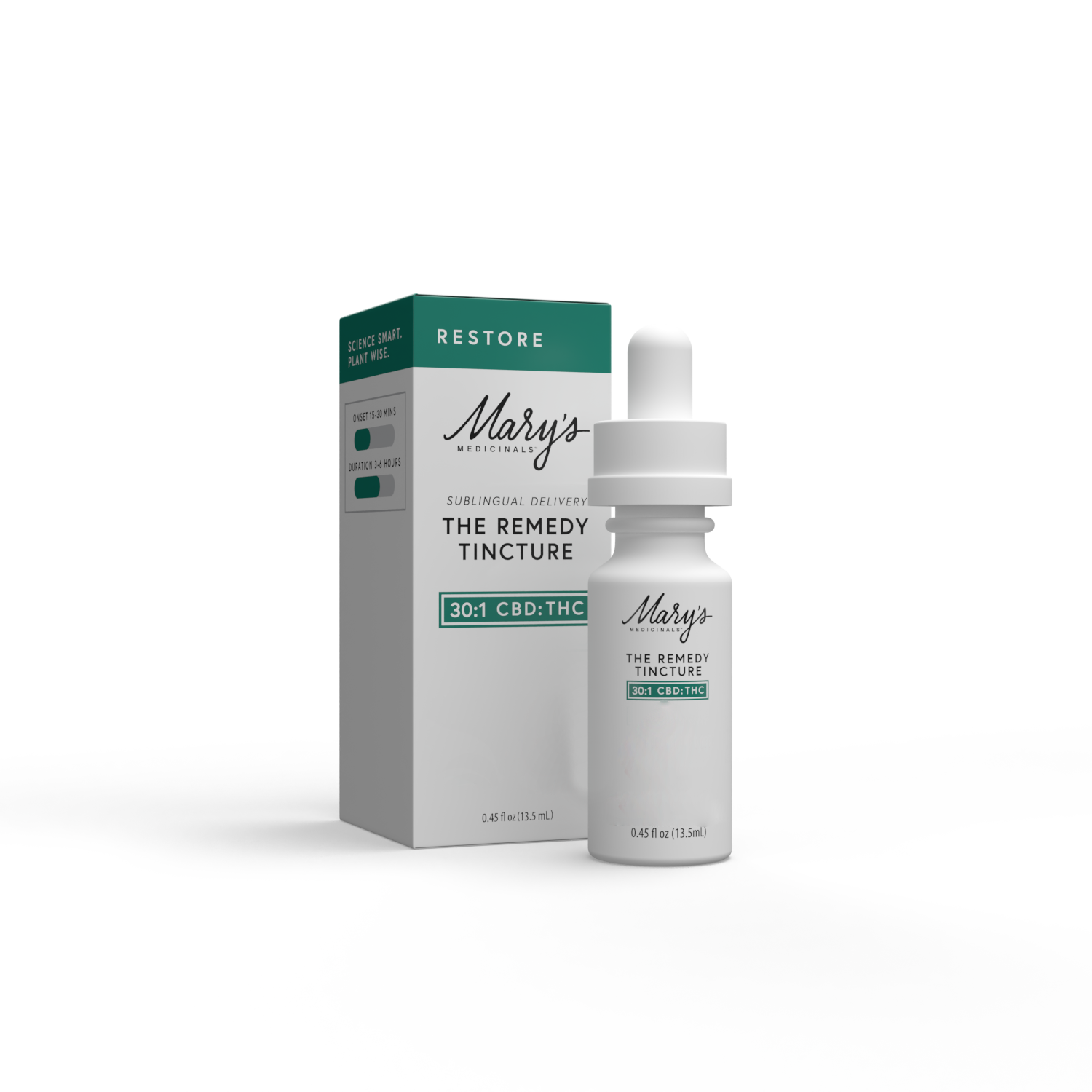 Mary's Medicinals - Restore 30:1 CBD:THC - The Remedy Tincture - 500:16mg