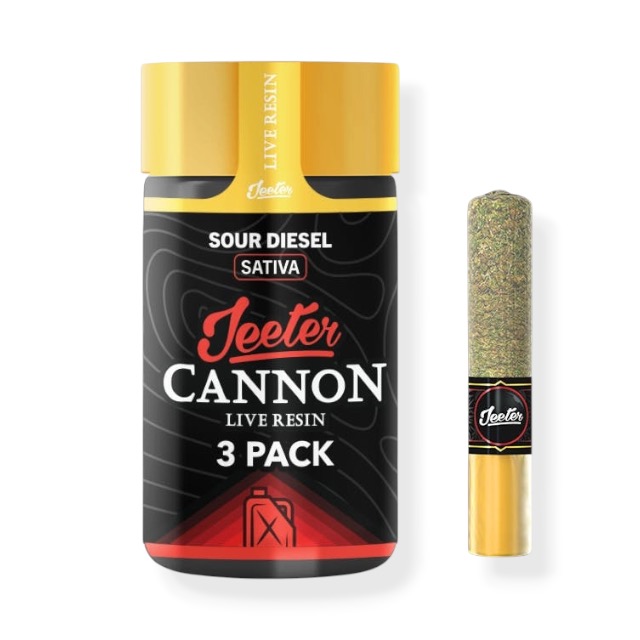 Jeeter - 3-Pack 0.5g Live Resin Infused Cannon - Sour Diesel
