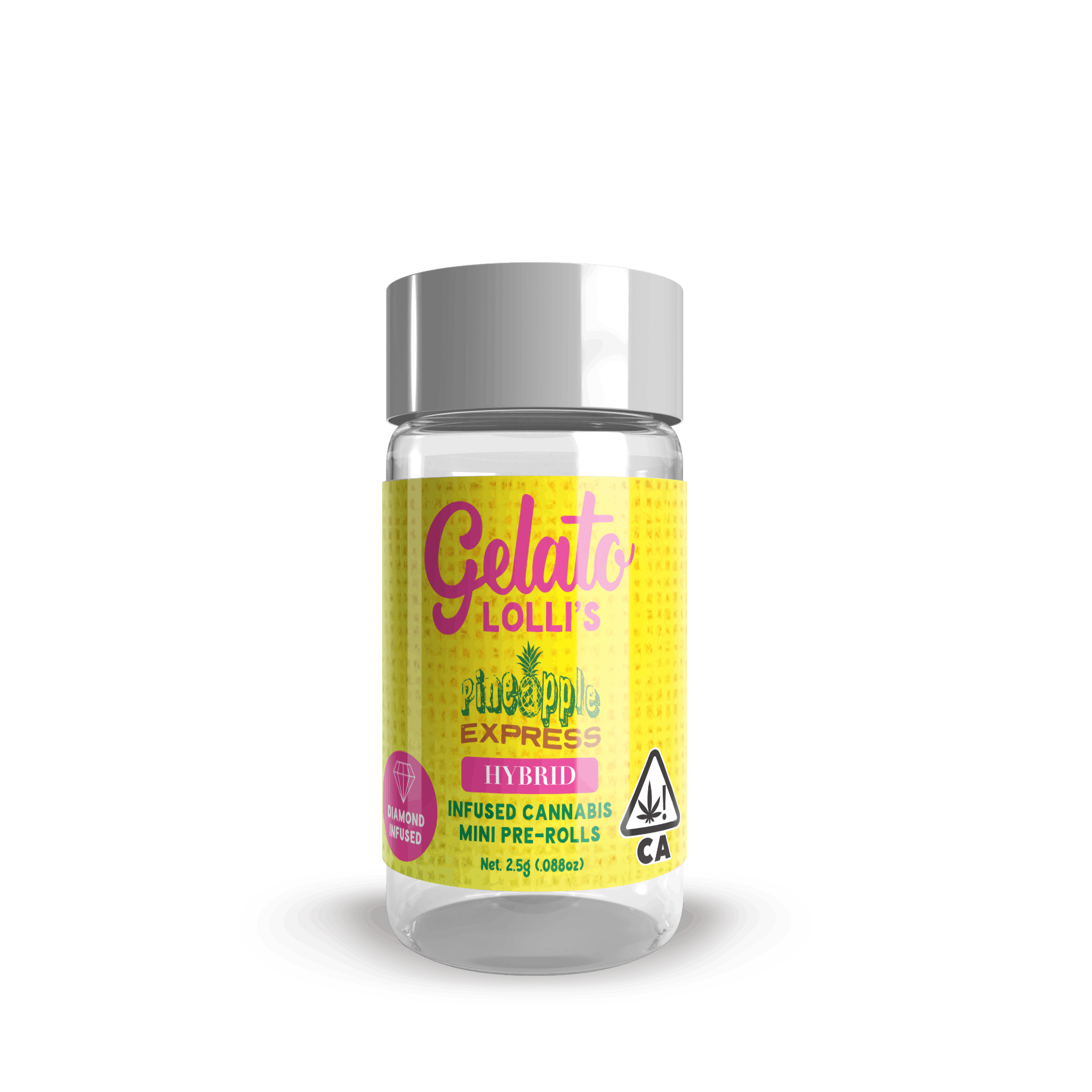 Gelato Lollis - Pineapple Express - .6G Infused Preroll 5PK