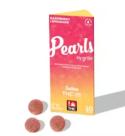 Grön - Raspberry Lemonade Pearls - 100mg