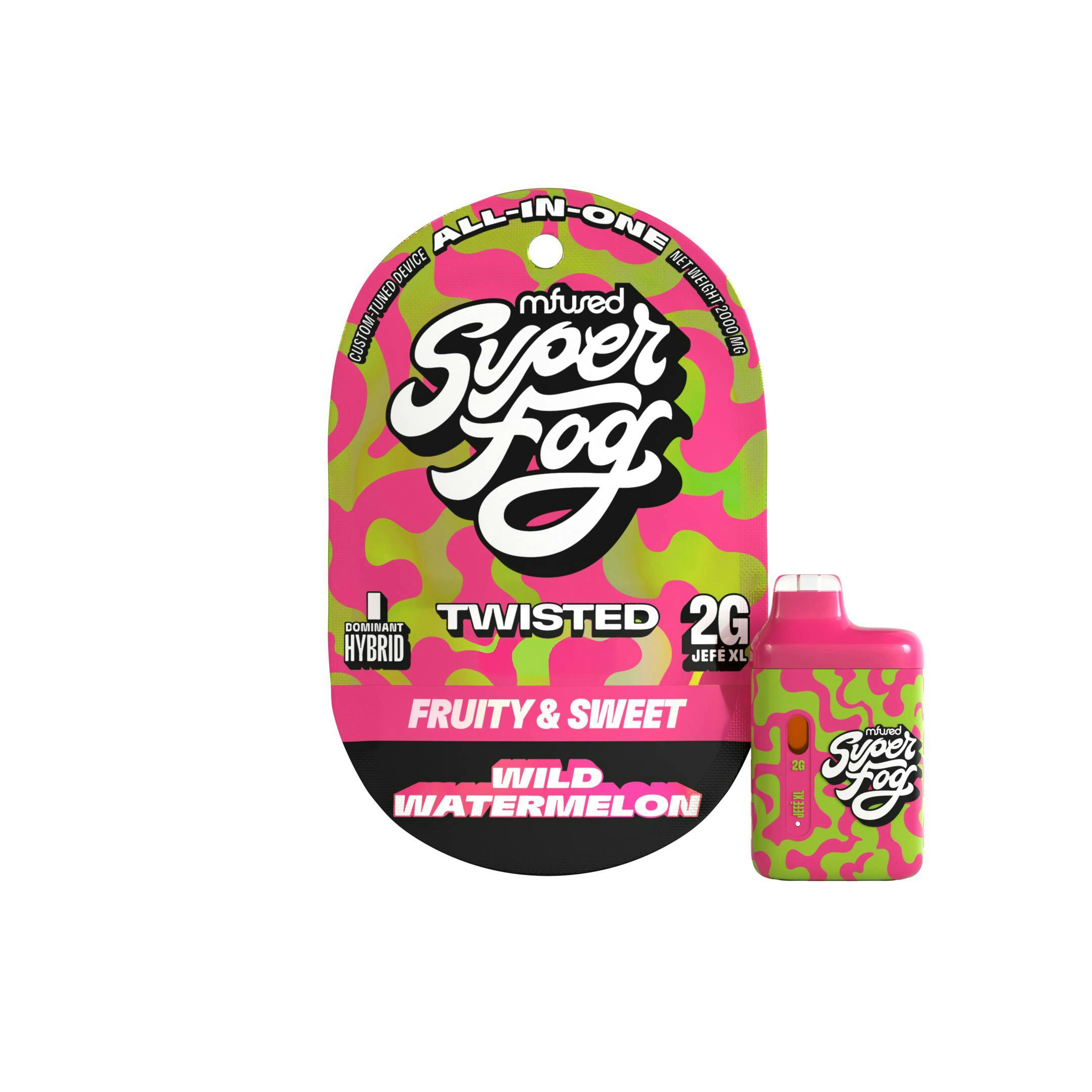 Mfused | JEFE 2 XL Super Fog | Twisted | Wild Watermelon - Indica | 2g