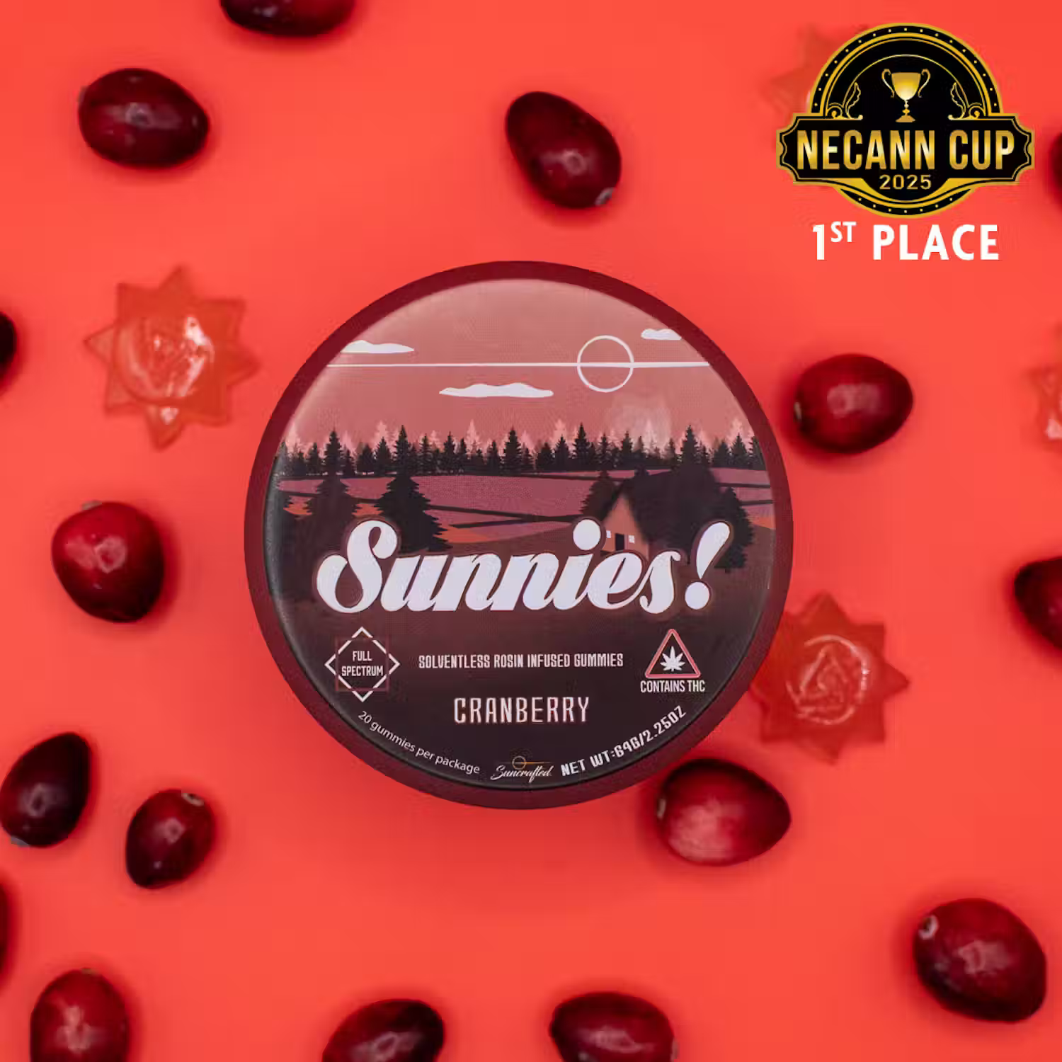 Cranberry Rosin Gummies