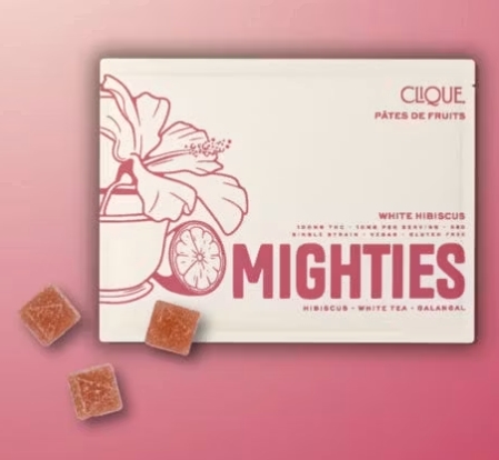 Clique Pates De Fruits - White Hibiscus Mighties - 2pk/100mg - Edibles