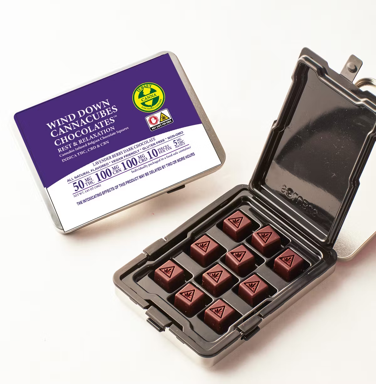 Wind Down | Cannacubes | Chocolate | 50mg | 10pk