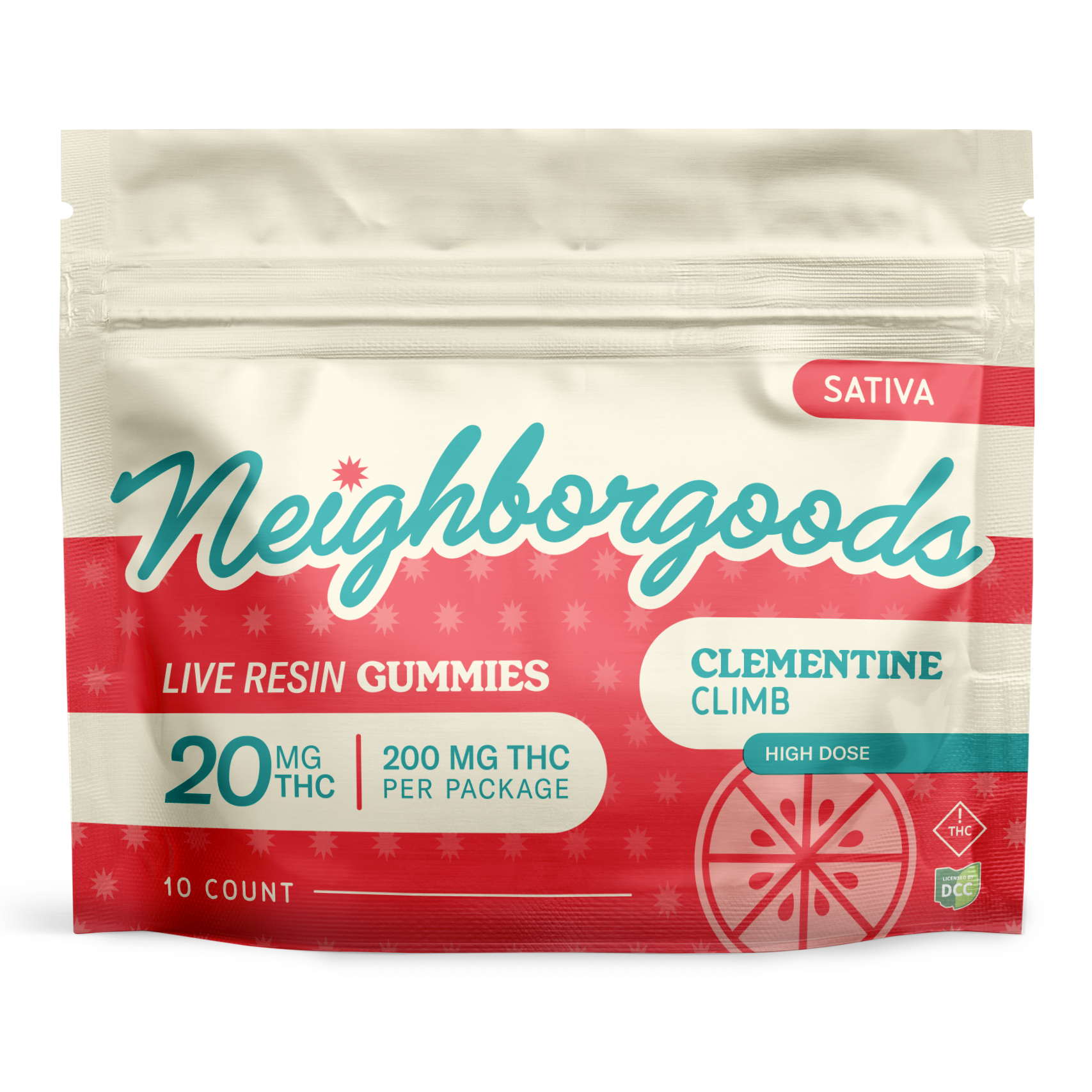 Clementine Climb Live Resin Gummies 200mg 10pk